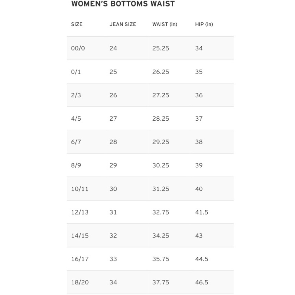 Levi’s Measuring Chart - image 2